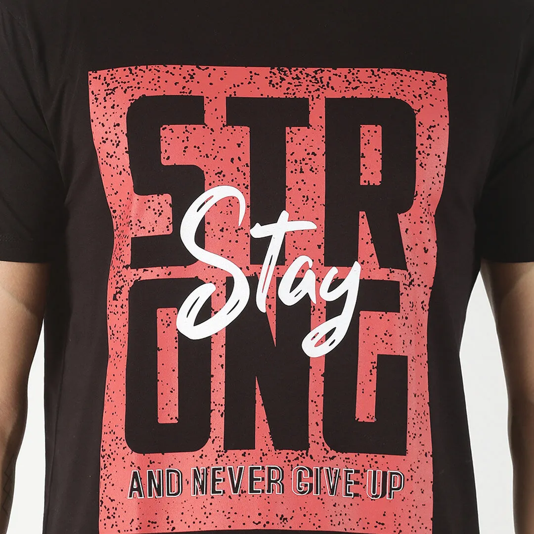 Printed T-shirt - Black