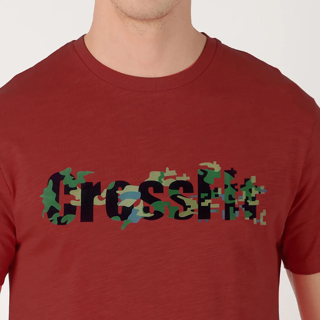 Printed T-shirt - Maroon