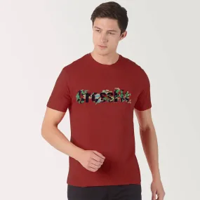 Printed T-shirt - Maroon