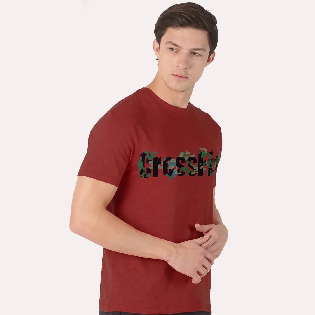 Printed T-shirt - Maroon