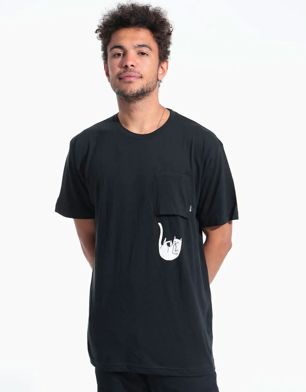 RIPNDIP Falling For Nermal Pocket T-Shirt - Black
