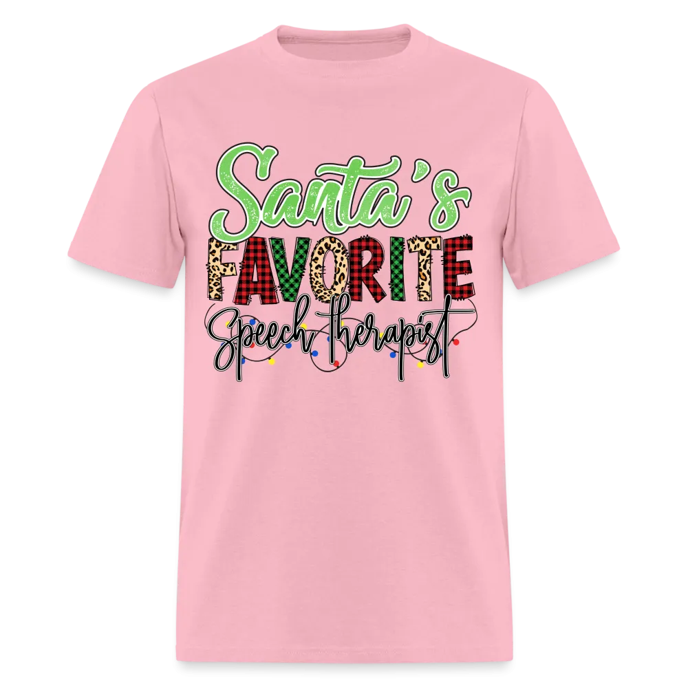 Santa's Favorite Speech Therapist (Christmas) T-Shirt