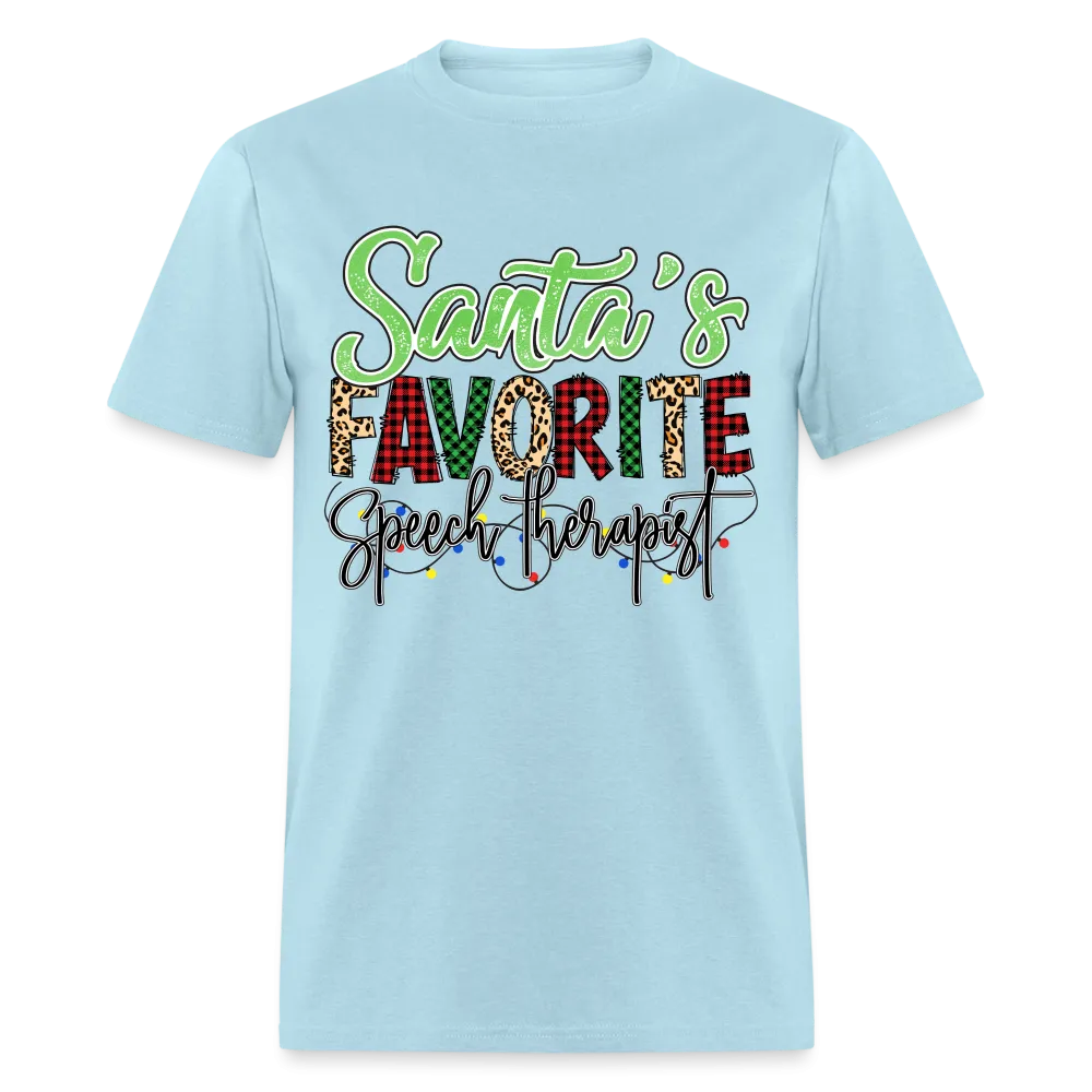 Santa's Favorite Speech Therapist (Christmas) T-Shirt