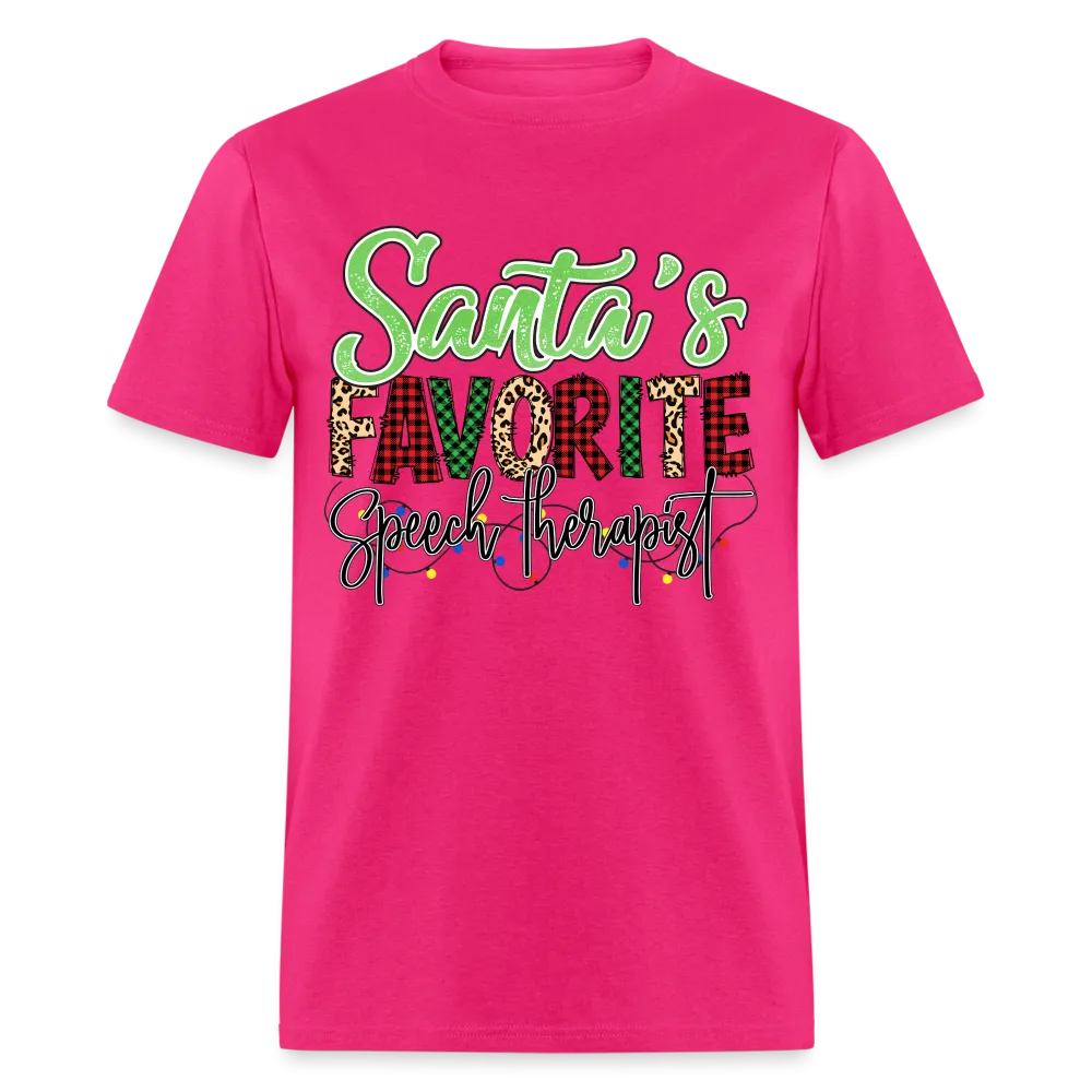 Santa's Favorite Speech Therapist (Christmas) T-Shirt