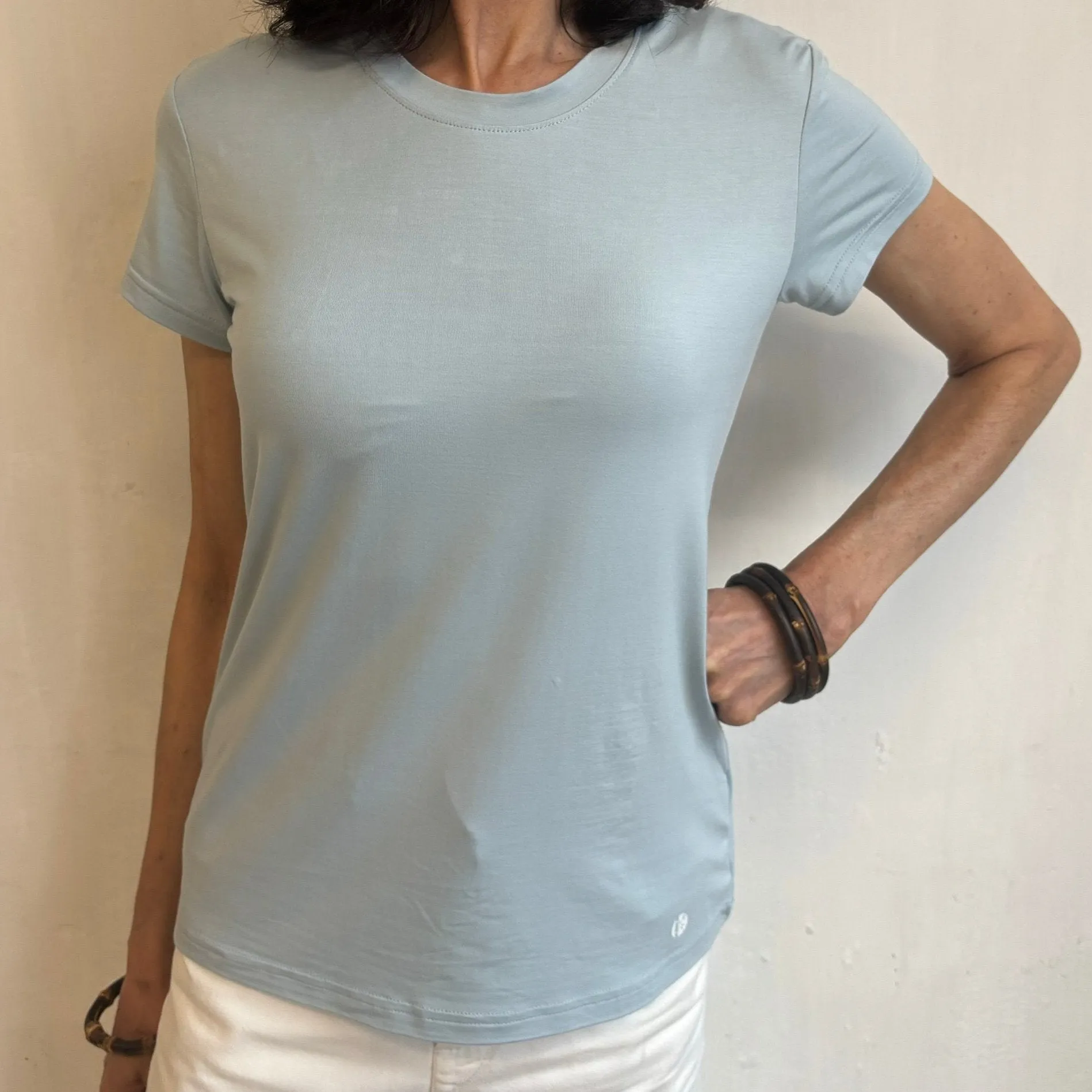 SOFTEE Women's Bamboo Round Neck T-shirt