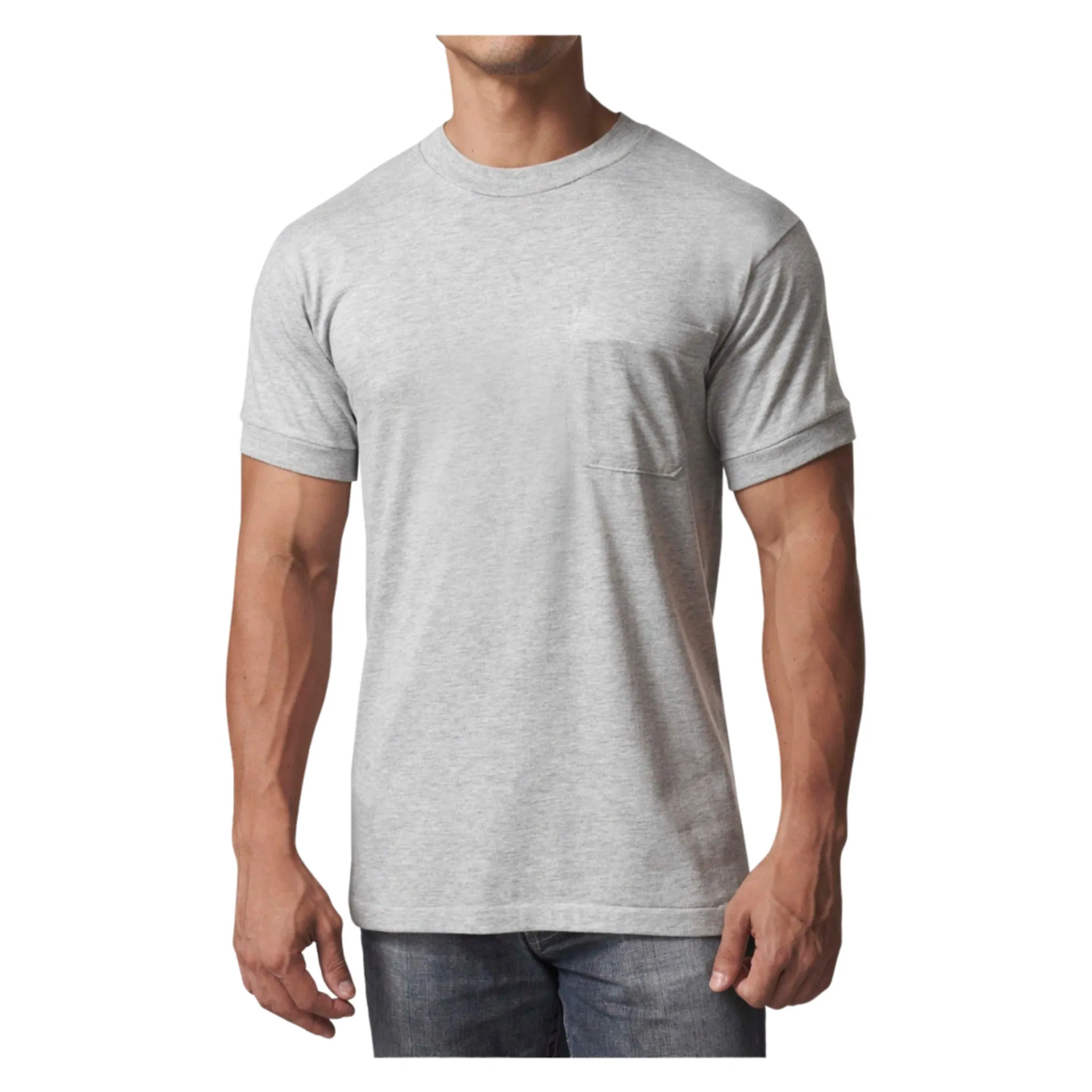 Stanfield's Men's T-Shirts 5771 - DryFX Cotton/Poly Blend, Moisture-Wicking, Antimicrobial, Rib Cuffs, Pack of 3, Durable & Comfortable | Sizes M-5XL