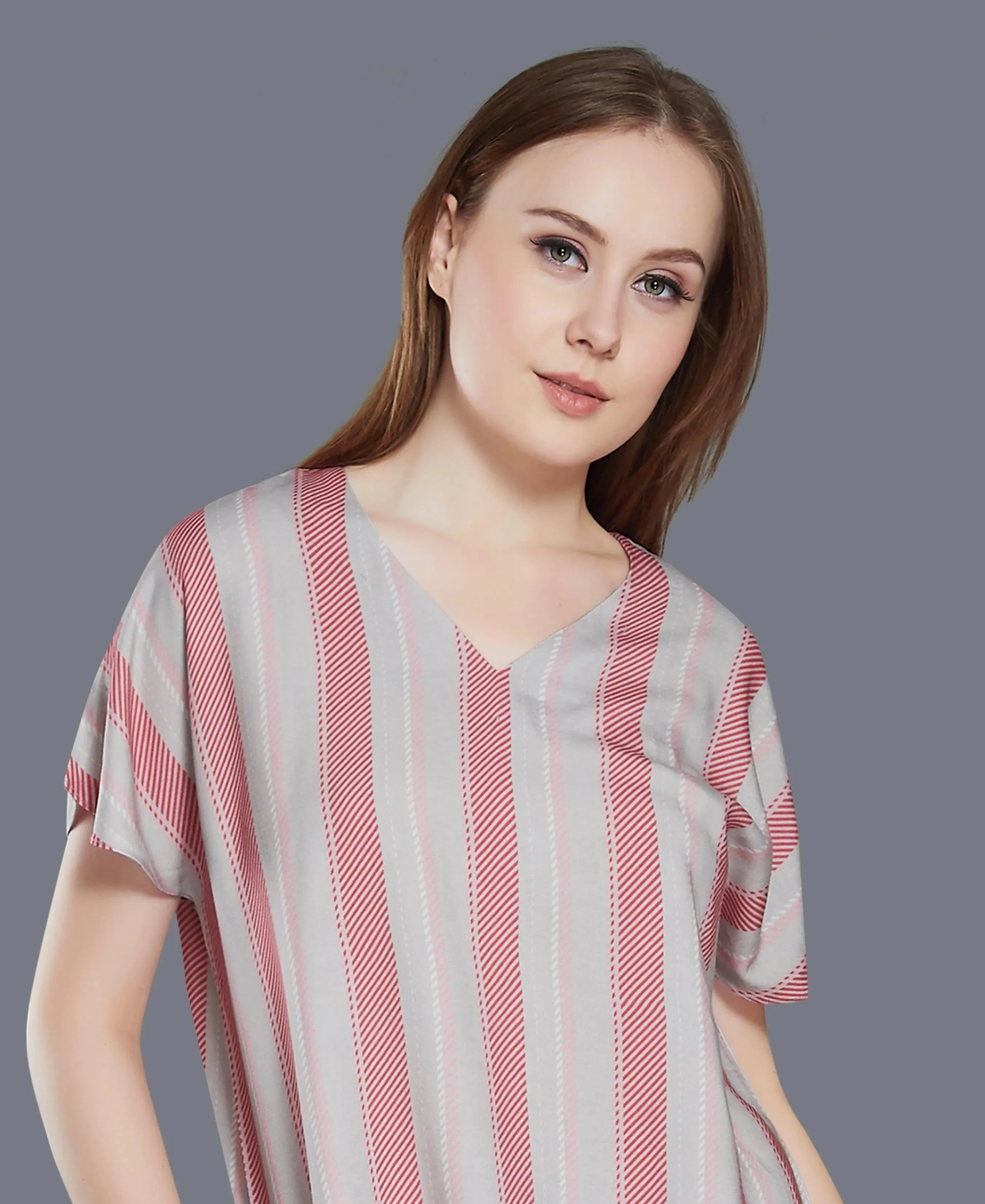 Striped Cotton Night Suit
