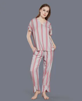 Striped Cotton Night Suit