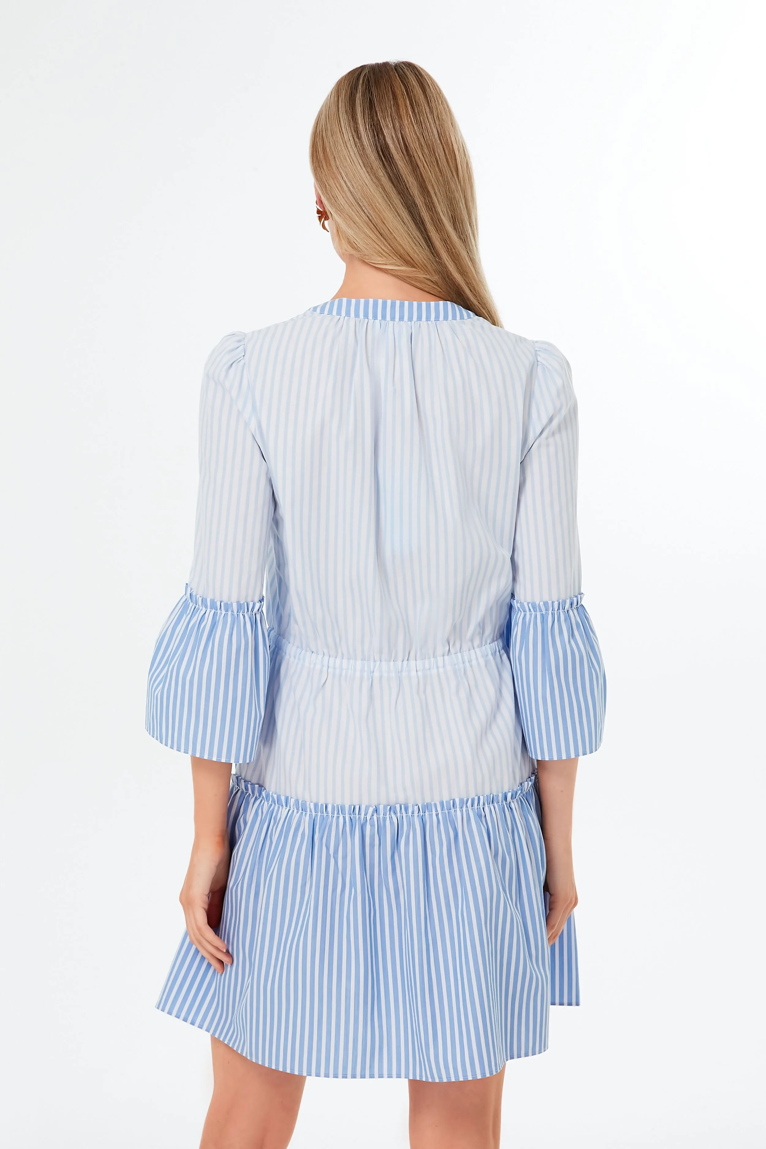 Striped Multi Blue Avery Shirt Dress