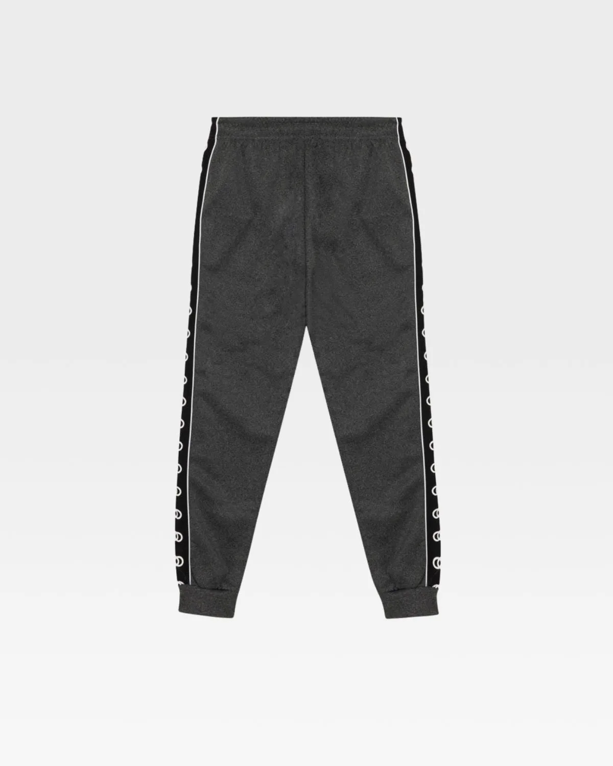 Striped Sleeve Track Suit in Black & Grey