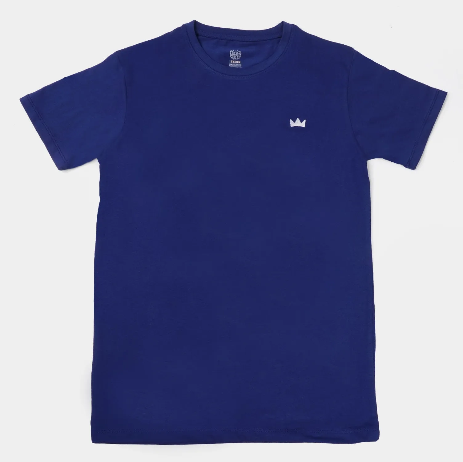 Teens Boys Lycra Jersey T-Shirt - Navy Blue