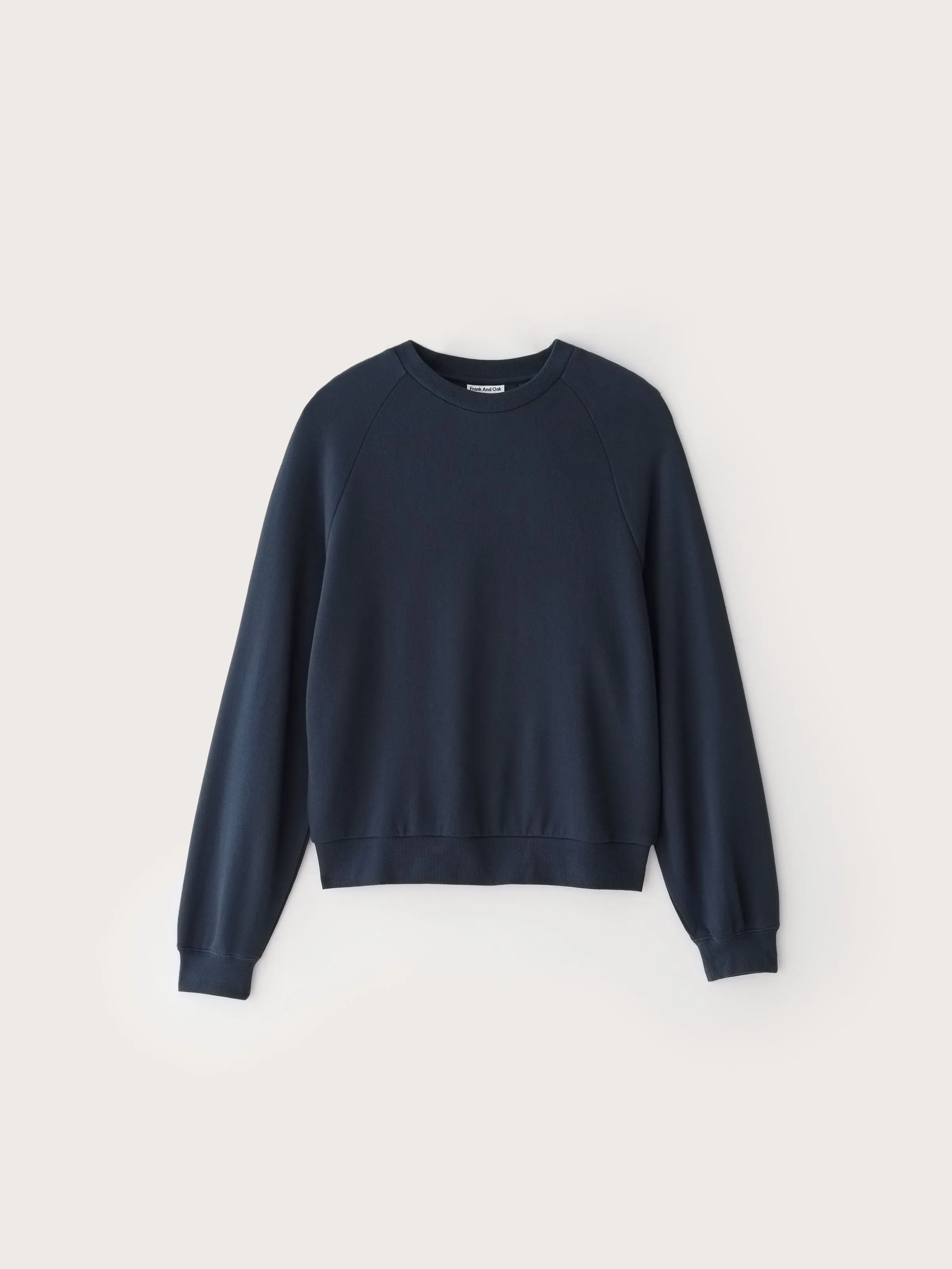 The French Terry Crewneck in Midnight Blue