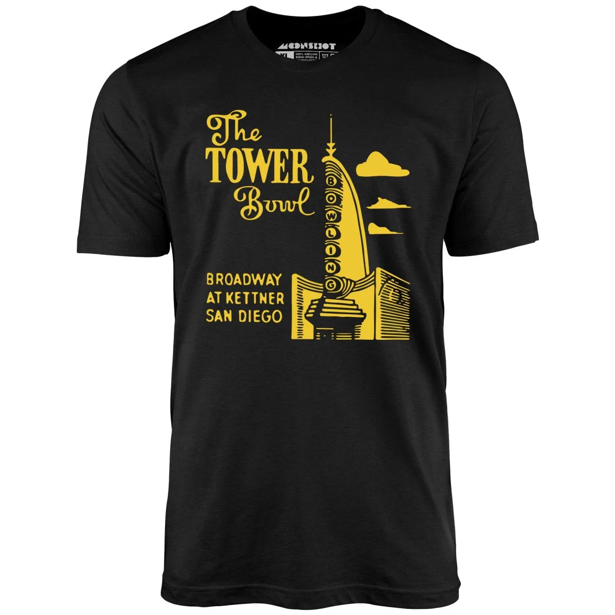 The Tower Bowl - San Diego, CA - Vintage Bowling Alley - Unisex T-Shirt