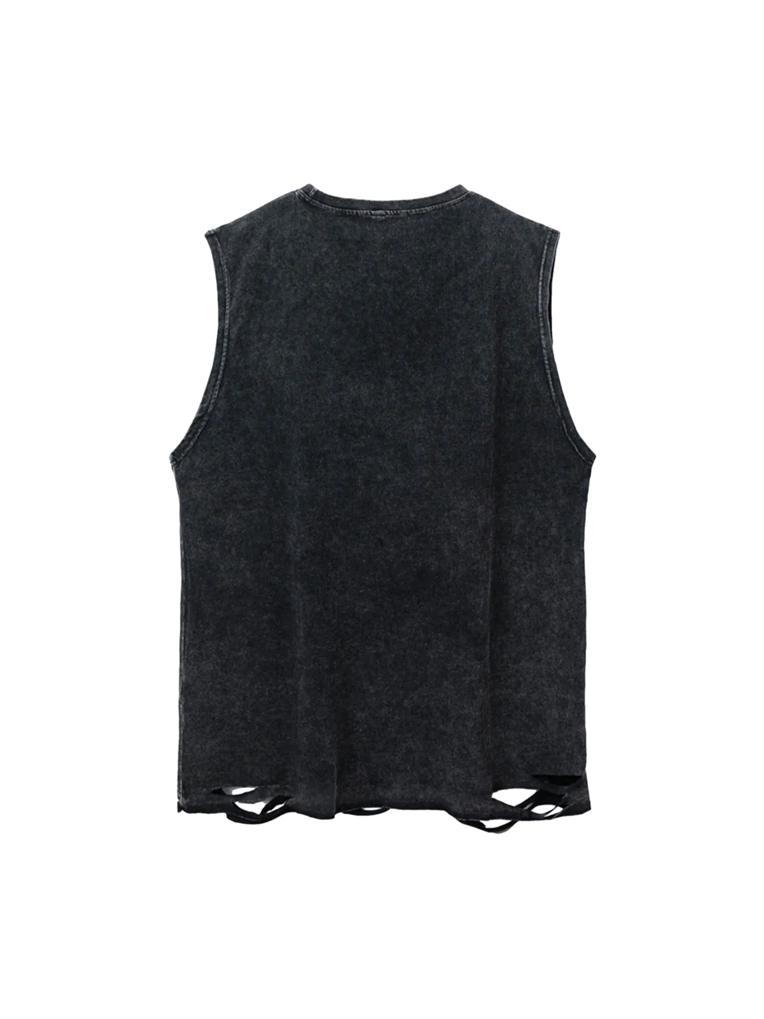 Thesupermade Hip-hop Loose Washed Undershirt -1606