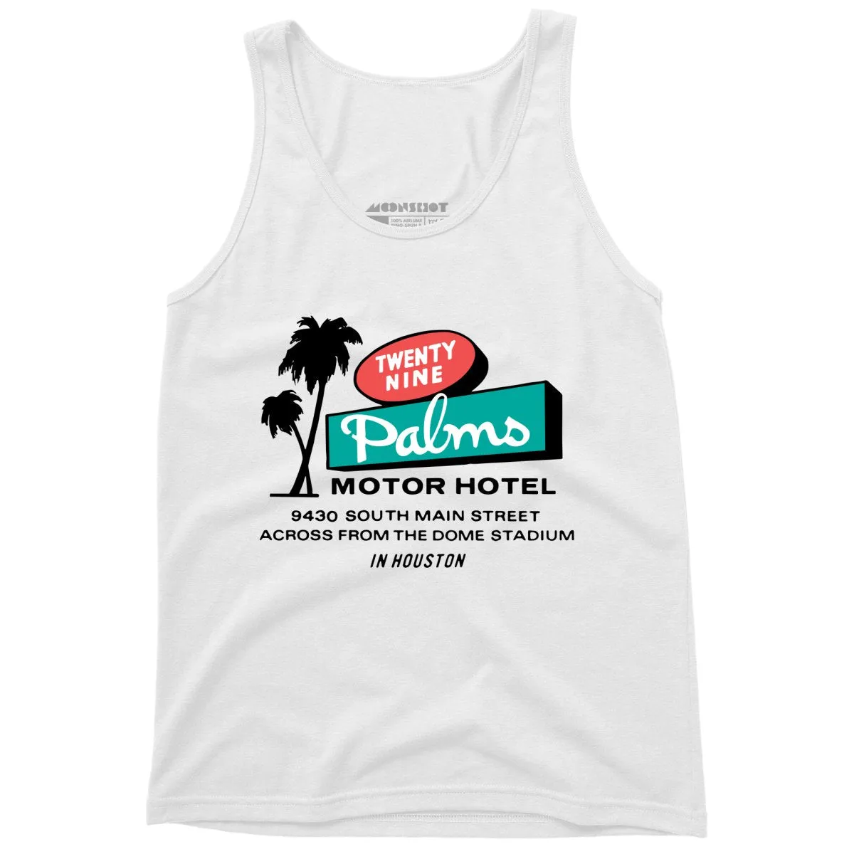 Twenty Nine Palms Motor Hotel - Houston, TX - Unisex Tank Top