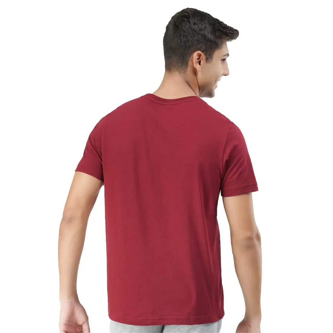 U.S. Polo Assn. Men Comfort Fit Brand Print I683 T-Shirt - Pack Of 1 (RED L)