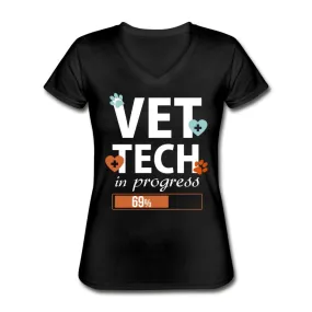 Vet Tech in progress Women's V-Neck T-Shirt