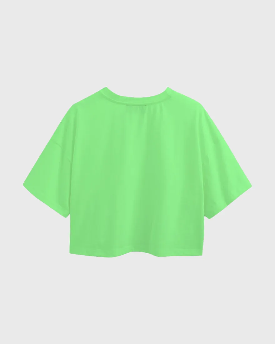 Womens Oversized Cropped TShirt Gaming Free Fire 2